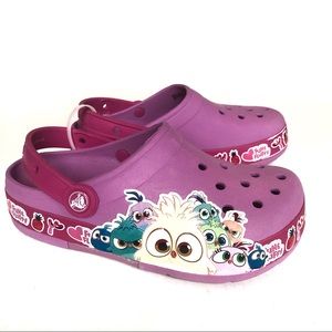Angry Birds Hatchlings Light Up Crocs Sz 3